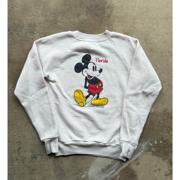Velva Sheen Other - Vintage 1970s Mickey Mouse Disney Youth Medium White Sweatshirt